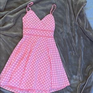francescas pink flower dress